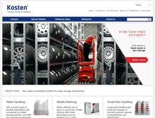 Tablet Screenshot of kasten-storage.com